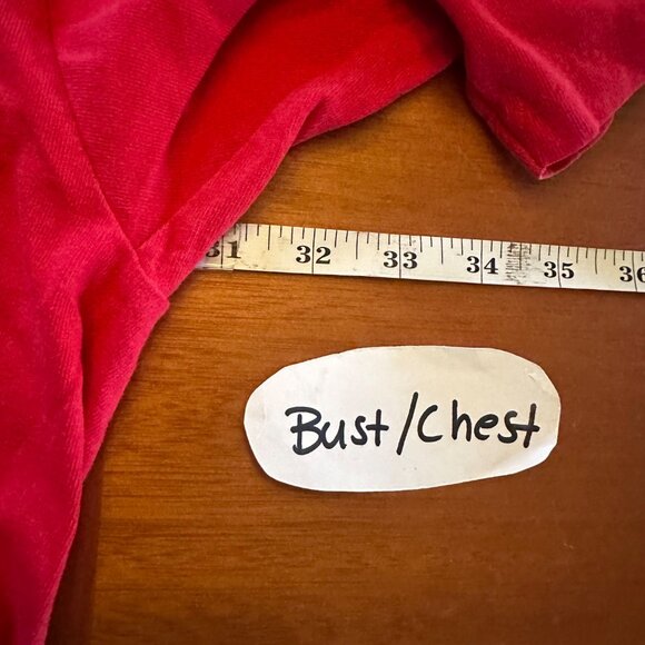 Vintage Disney Mickey Mouse Red Oversized T-Shirt One Size Fits All 100% Cotton - Picture 6 of 11